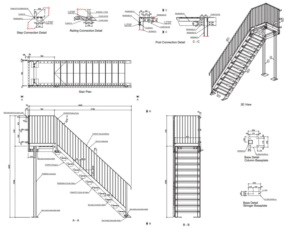 Stairs — Drawing 1